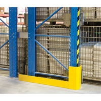 Racking Aisle Protectors, 3" W x 50" L x 16" H, Safety Yellow RN060 | Ottawa Fastener Supply