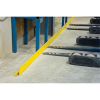 Floor Angle Guard Rails, Steel, 48" L x 5" H, Yellow RN065 | Ottawa Fastener Supply