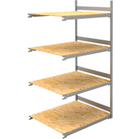 Wide Span Record Storage Shelving, Steel, 4 Shelves, 42" W x 32" D x 84" H, Add-On Kit Ottawa Fastener Supply