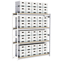 &eacute;tag&egrave;re-classeur de grande largeur, Acier, 4 Tablettes, 72" la x 18" p x 84" h, Ensemble Ajout Ottawa Fastener Supply