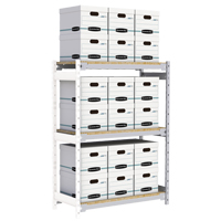 &eacute;tag&egrave;re-classeur de grande largeur, Acier, 3 Tablettes, 42" la x 18" p x 60" h, Ensemble Ajout Ottawa Fastener Supply