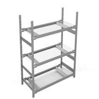 Wide Span Storage Shelving, Steel, Boltless, 1340 lbs. Capacity, 42" W x 60" H x 18" D Ottawa Fastener Supply