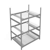 &eacute;tag&egrave;re de grande largeur, Acier, Sans boulons, Capacit&eacute; 1340 lb, 42" la x 60" h x 32" p Ottawa Fastener Supply