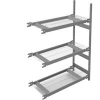 Wide Span Storage Shelving, Steel, Boltless, 1340 lbs. Capacity, 42" W x 60" H x 18" D Ottawa Fastener Supply