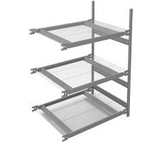 Wide Span Storage Shelving, Steel, Boltless, 1340 lbs. Capacity, 42" W x 60" H x 32" D Ottawa Fastener Supply