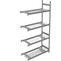 Wide Span Storage Shelving, Steel, Boltless, 1340 lbs. Capacity, 42" W x 84" H x 18" D Ottawa Fastener Supply
