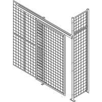 Heavy-Duty Wire Mesh Partition Sliding Door, 4' W x 8' H Ottawa Fastener Supply