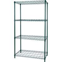 Dry Rack Shelving, 4 Tiers, 36" W x 63" H x 18" D Ottawa Fastener Supply