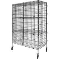 Security Cart, Chrome Plated, 48" x 69" x 24", 500 lbs. Capacity Ottawa Fastener Supply