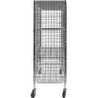 Security Cart, Chrome Plated, 48" x 69" x 24", 500 lbs. Capacity Ottawa Fastener Supply