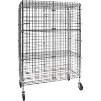 Security Cart, Chrome Plated, 48" x 69" x 24", 500 lbs. Capacity Ottawa Fastener Supply