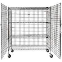 Security Cart, Chrome Plated, 60" x 69" x 24", 500 lbs. Capacity Ottawa Fastener Supply