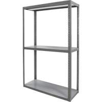 Heavy-Duty Shelving, Steel, Bolted, 3000 lbs. Capacity, 36" W x 72" H x 24" D Ottawa Fastener Supply
