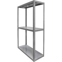 Heavy-Duty Shelving, Steel, Bolted, 3000 lbs. Capacity, 36" W x 72" H x 24" D Ottawa Fastener Supply