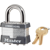 Commercial Padlock, Keyed Different, Laminated Steel, 1-3/4" Width Ottawa Fastener Supply