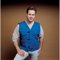 Cooling Vests With Insert Pockets, Large, Royal Blue Ottawa Fastener Supply