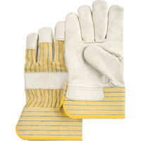 Standard-Duty Dry-Palm Fitters Gloves, Large, Grain Cowhide Palm, Cotton Inner Lining SAJ023 | Ottawa Fastener Supply