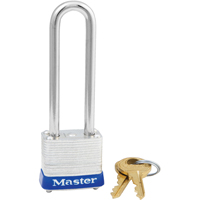 Padlock, Silver, Keyed Alike, Laminated Steel, 1-1/8" Width Ottawa Fastener Supply