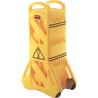 Portable Mobile Barriers, 13' L, Plastic, Yellow SAJ714 | Ottawa Fastener Supply