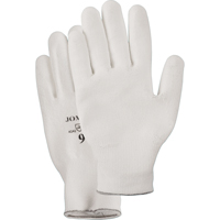 White Knit Palm Coated Gloves, Size Small/7, Polyurethane Coated, HPPE Shell, EN 388 Level 2 Ottawa Fastener Supply