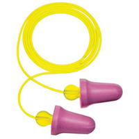 Bouchons d'oreilles en mousse sans contact E-A-R, Paire - Sac en poly, Avec cordon Ottawa Fastener Supply