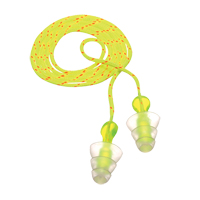 E-A-R Tri-Flange Reusable Earplugs, Corded, Bulk - Polybag, 26 dB NRR, One-Size Ottawa Fastener Supply