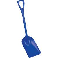 Safety Shovels - Hygienic Shovels (One-Piece), 10" x 14" Blade, 38" Length, Plastic, Blue SAL458 | Ottawa Fastener Supply