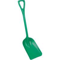 Safety Shovels - Hygienic Shovels (One-Piece), 10" x 14" Blade, 38" Length, Plastic, Green SAL459 | Ottawa Fastener Supply
