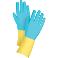 Premium Dipped Chemical-Resistant Gloves, Size Small/7, 12" L, Neoprene/Rubber Latex, Cotton/Flock-Lined Inner Lining, 20-mil Ottawa Fastener Supply