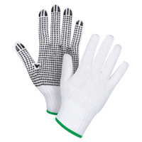 Gants tricot&eacute;s &agrave; pois, Poly/coton, Un c&ocirc;t&eacute;, Calibre 7, Moyen Ottawa Fastener Supply