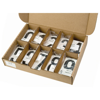 Pressure Sensitive Numbering, 0 to 9, 3-1/2" H, Black on White Ottawa Fastener Supply