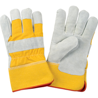 Premium Winter-Lined Fitters Gloves, Large, Split Cowhide Palm, Foam Fleece Inner Lining SAP241 | Ottawa Fastener Supply