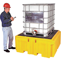 IBC Spill Pallet Plus<sup>®</sup> Without Drain, 365 US gal. Spill Capacity, 62" x 62" x 28" SAP075 | Ottawa Fastener Supply