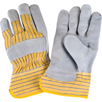 Premium Rugged Fitters Gloves, Large, Split Cowhide Palm, Cotton Inner Lining Ottawa Fastener Supply
