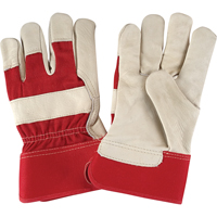 Premium Dry-Palm Fitters Gloves, Large, Grain Cowhide Palm, Cotton Inner Lining Ottawa Fastener Supply