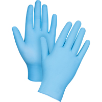 Puncture-Resistant Examination Gloves, Large, Nitrile, 4.5-mil, Powder-Free, Blue SAP326 | Ottawa Fastener Supply