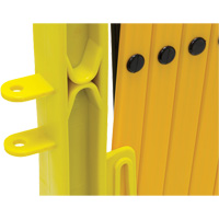 Xpandit Barricade, 36" H x 11.5' L, Black/Yellow SAQ195 | Ottawa Fastener Supply