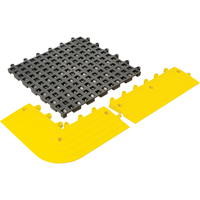 ErgoDeck&reg; General Purpose No. 564 Matting, PVC, 1-1/2' W x 1-1/2' L, 7/8" Thick, Charcoal Ottawa Fastener Supply