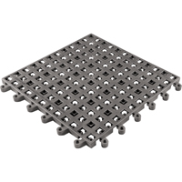 ErgoDeck&reg; General Purpose No. 564 Matting, PVC, 1-1/2' W x 1-1/2' L, 7/8" Thick, Charcoal Ottawa Fastener Supply