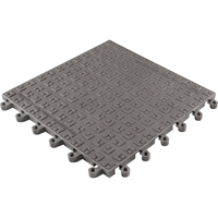 ErgoDeck&reg; Soft No. 566 Matting, PVC, 1-1/2' W x 1-1/2' L, 7/8" Thick, Charcoal Ottawa Fastener Supply
