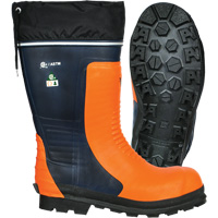 Bushwhacker Chainsaw Boots, Rubber, Steel Toe, Size 6, Puncture Resistant Sole Ottawa Fastener Supply