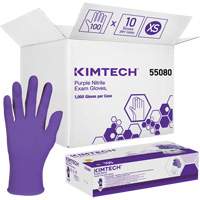 Kimtech Examination Gloves, X-Small, Nitrile, 6-mil, Powder-Free, Purple, Class 2 Ottawa Fastener Supply