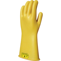 Yellow Natural Rubber Insulating Gloves, ASTM Class 2, Size 8, 14" L Ottawa Fastener Supply