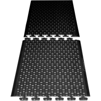 Rejuvenator Connect No. 502 Matting, Polyurethane, 3' W x 3' L, 5/8" Thick, Black Ottawa Fastener Supply
