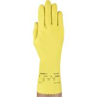 VersaTouch&reg; 297 Gloves, Size X-Large/10, 12" L, Rubber Latex, Flock-Lined Inner Lining, 20-mil Ottawa Fastener Supply