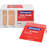 Salvequick&reg; Bandage Dispensing Systems Refills, Rectangular/Square, Fabric, Sterile Ottawa Fastener Supply