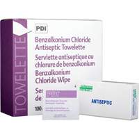 Benzalkonium Chloride Wipes, Towelette, Antiseptic Ottawa Fastener Supply