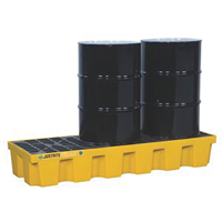 EcoPolyBlend Spill Control Pallets - Without Drain, 75 US gal. Spill Capacity, 73" x 25" x 11.6" Ottawa Fastener Supply