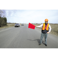 Traffic Safety Flags, Vinyl, With Handle SC143 | Ottawa Fastener Supply
