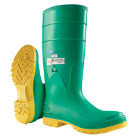 Bottes aux genoux Hazmax 16", PVC, Embout Acier, Pointure 14, Semelle R&eacute;sistant aux perforations Ottawa Fastener Supply